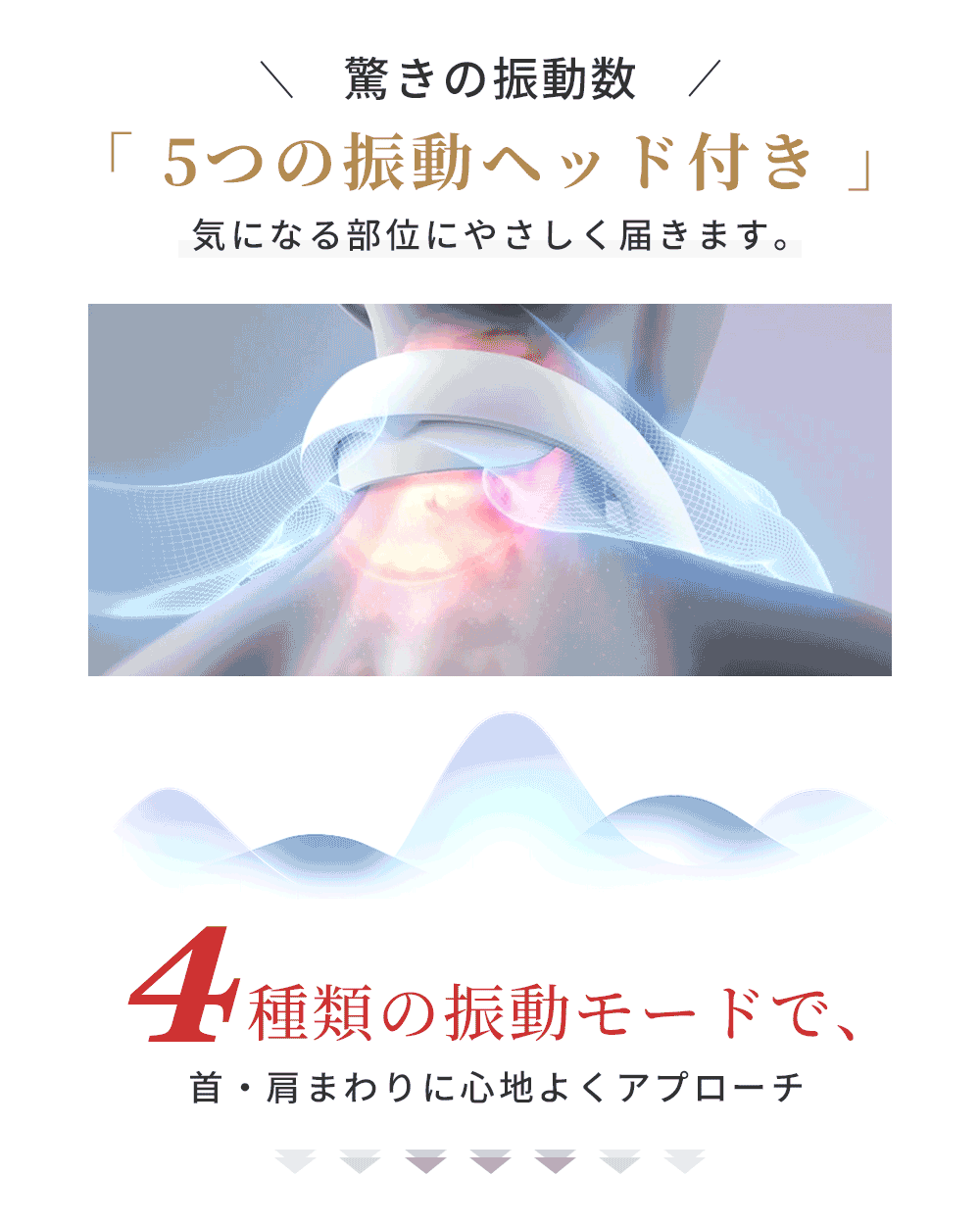 👑【SNSで話題・売れ筋No.1】スマートネックマッサージャー｜首・肩スッキリ EMS×振動